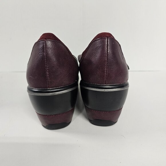 JBU Alcante Mary Janes Burgundy Y2K 11M - Picture 5 of 10